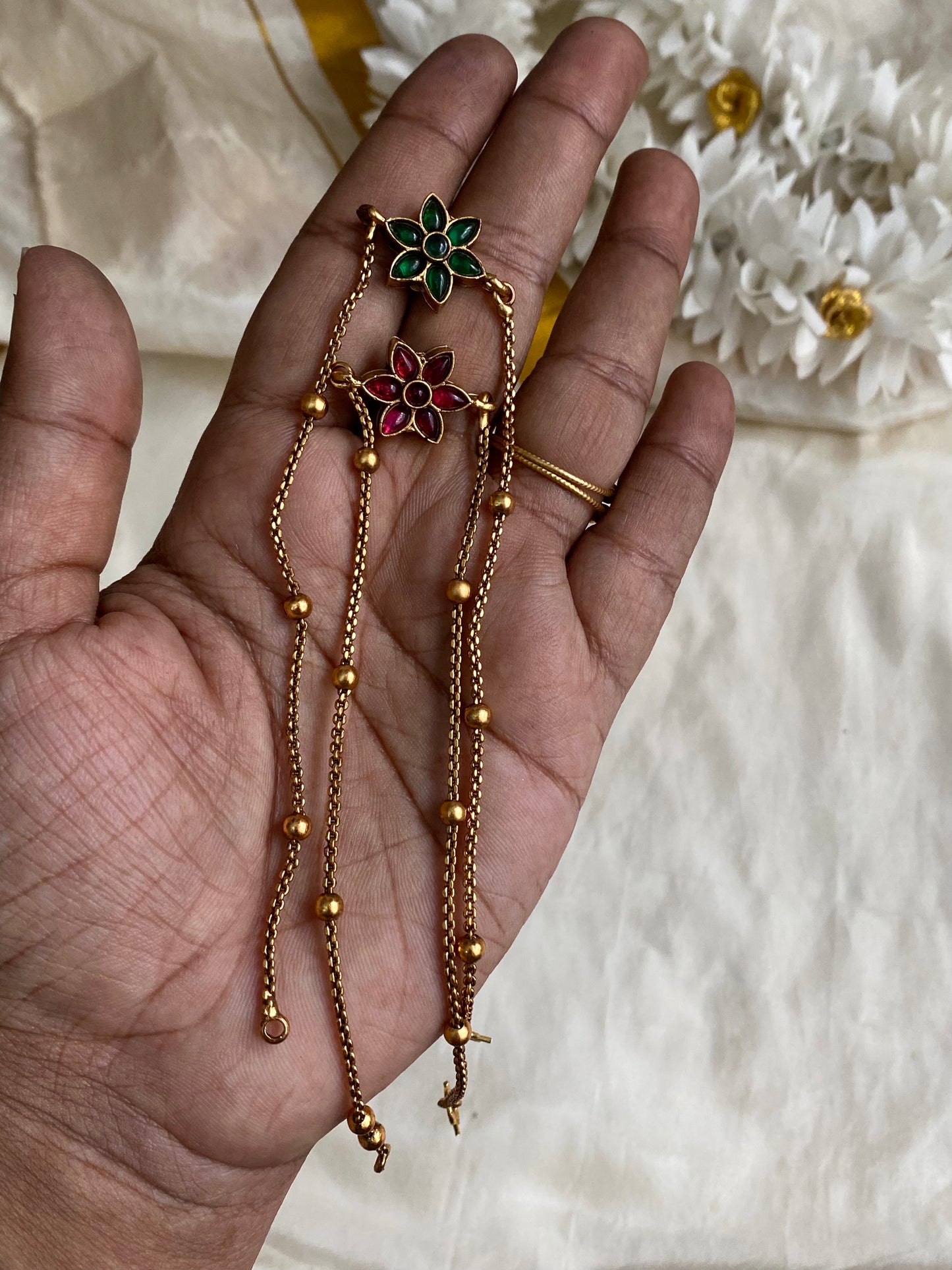 Antique reversible Anklet / kolusu Aksha Trends