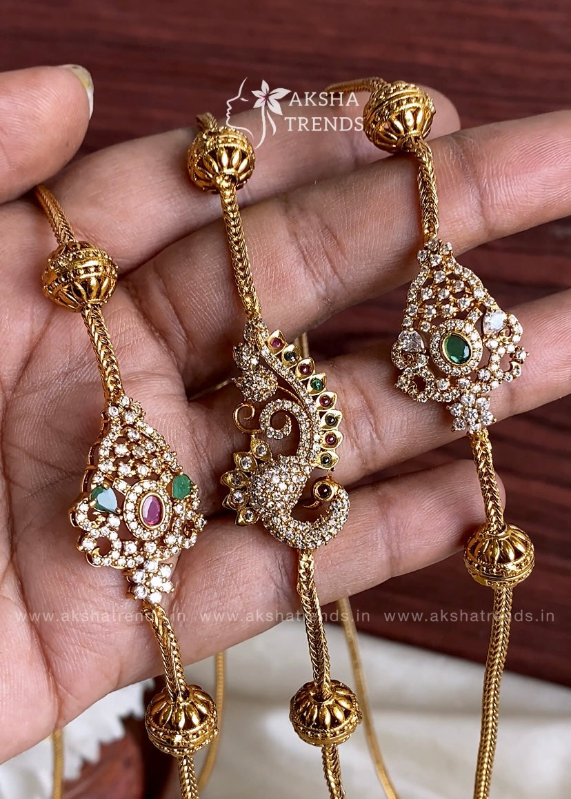 Antique peacock Mogappu chain Aksha Trends