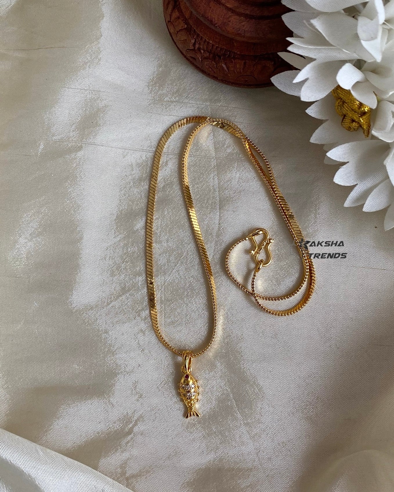 1gm Gold Pendant chain Aksha Trends