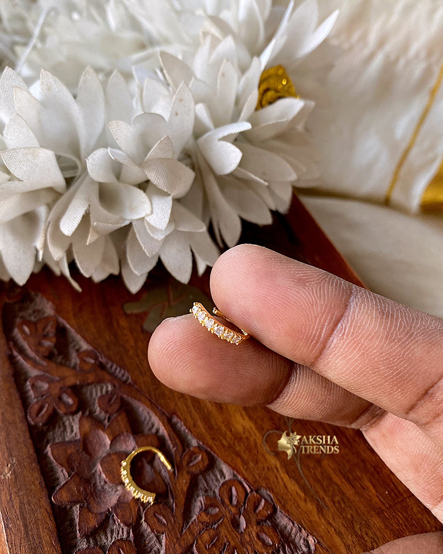 Premium Nose pin -Ring type Aksha Trends