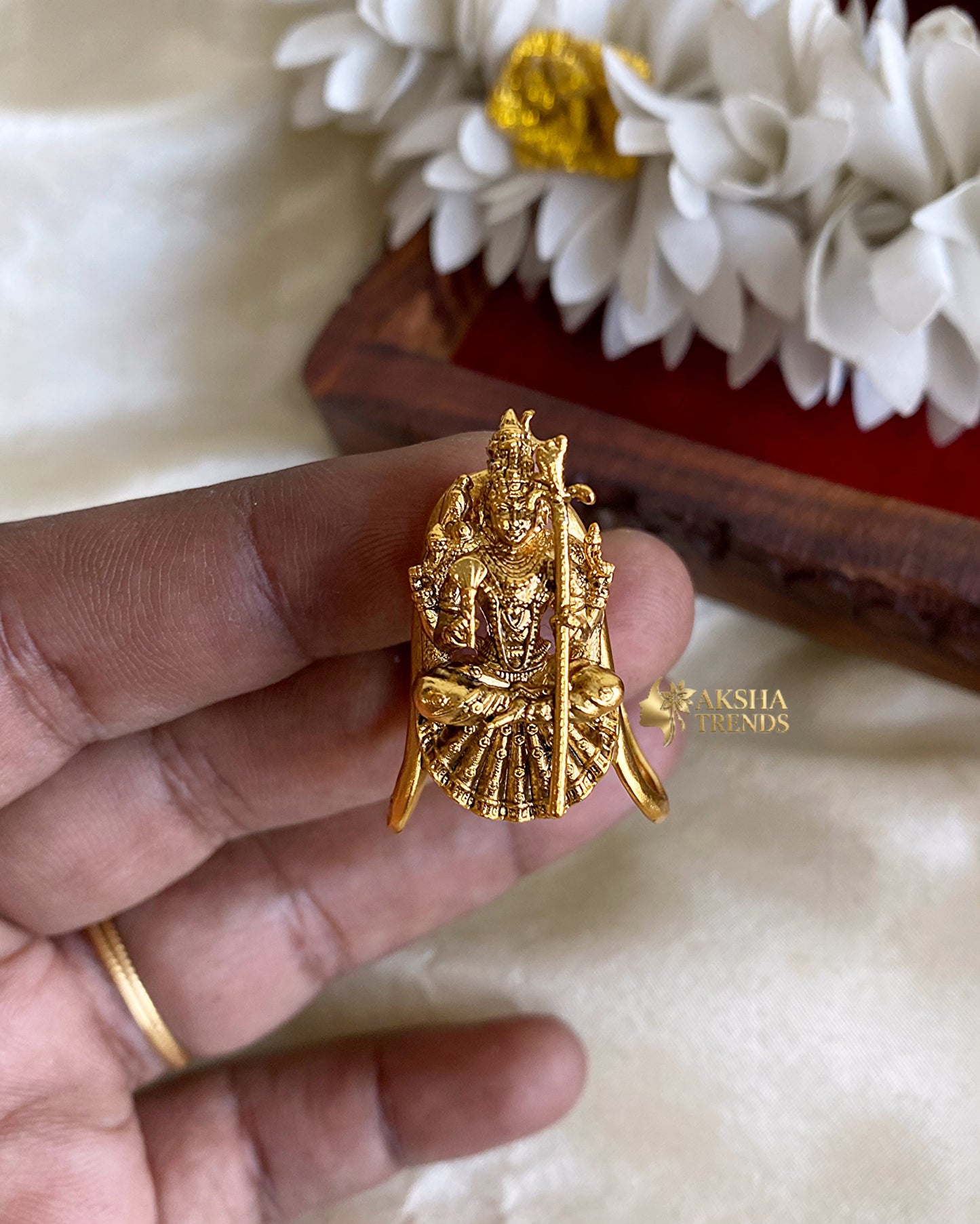 Kamakshi Amman bridal vangi rings Aksha Trends