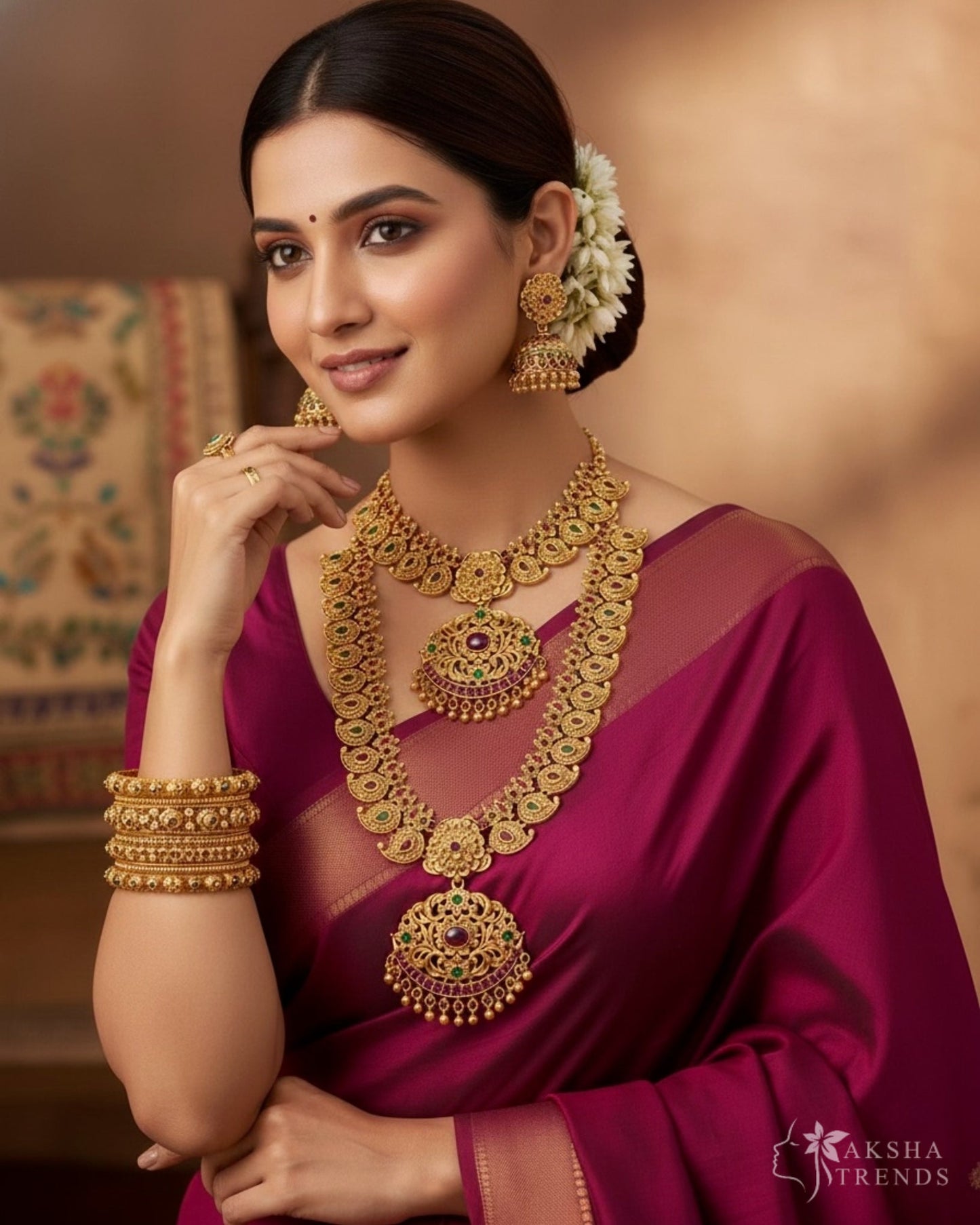 Antique Manga bridal combo Aksha Trends