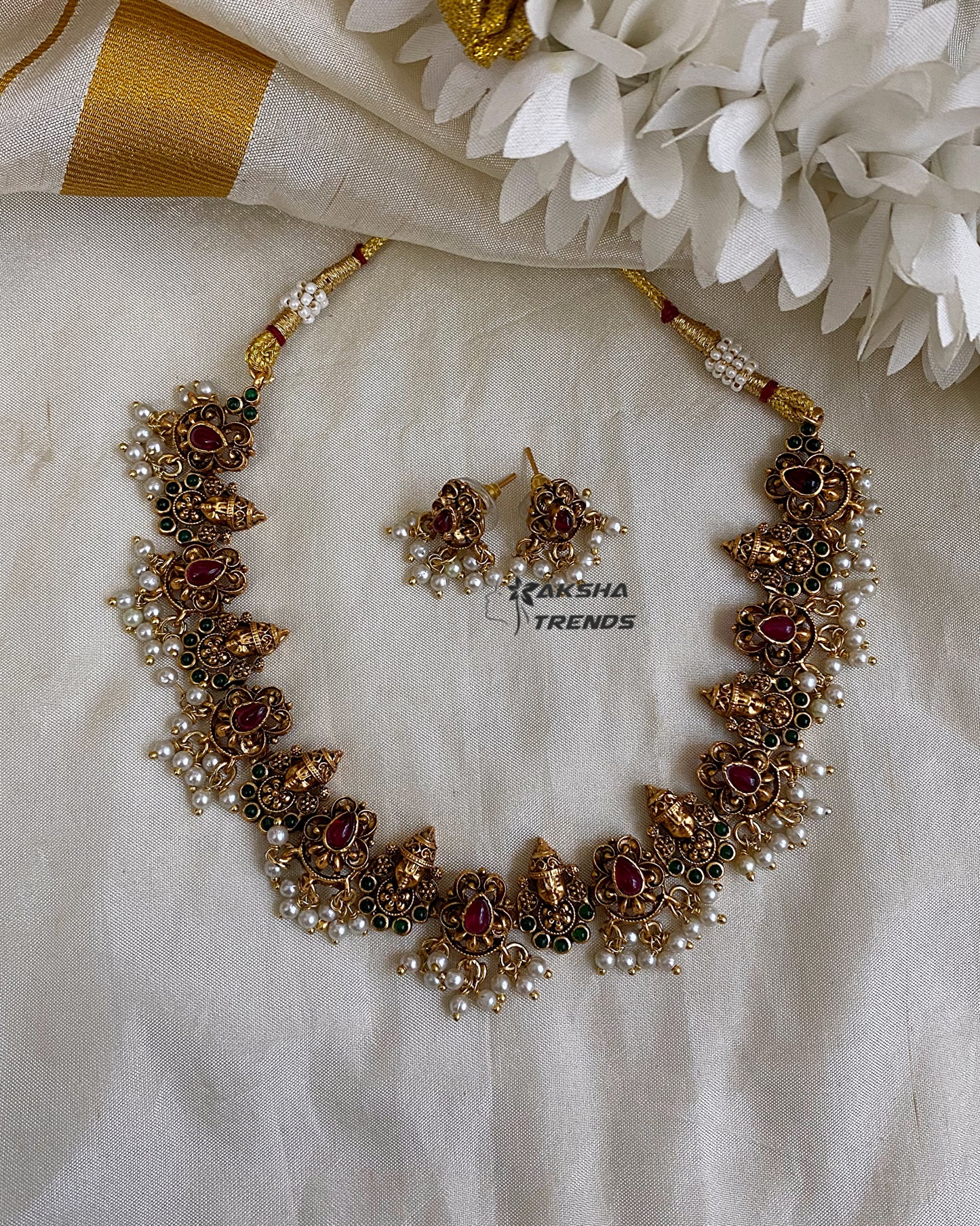 Tirupati kemp Necklace Aksha Trends