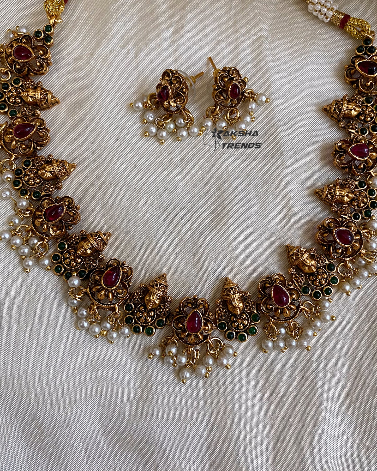 Tirupati kemp Necklace Aksha Trends