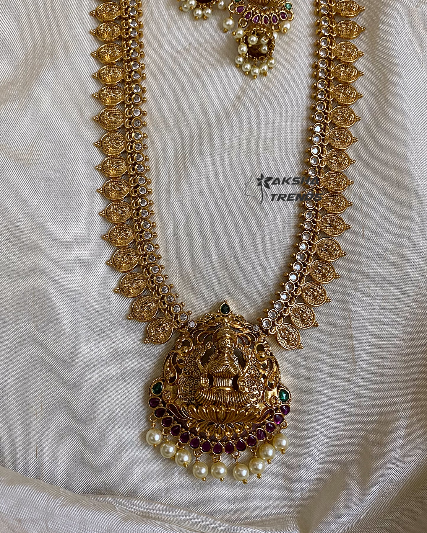 Lakshmi kadimalai gold haram Aksha Trends