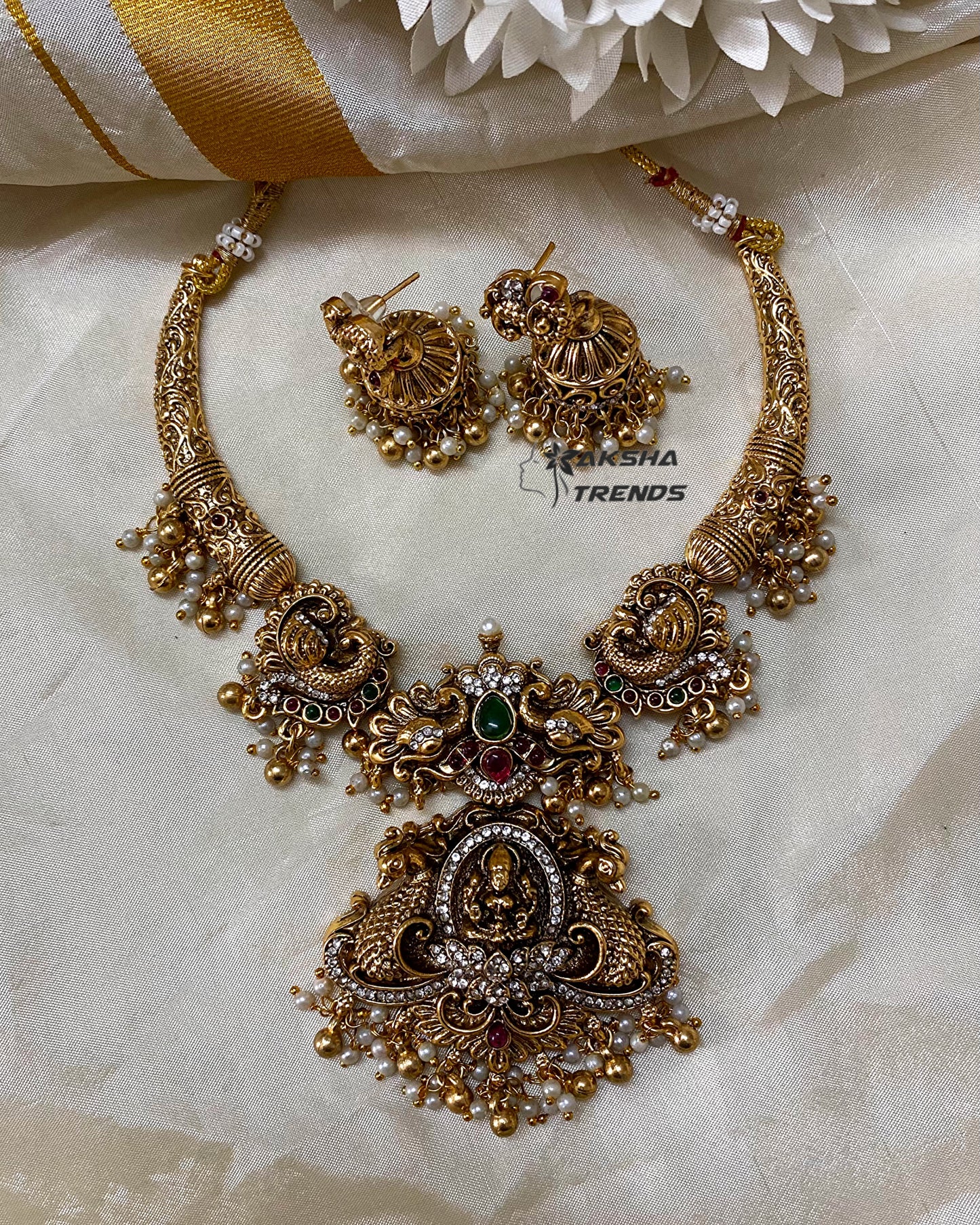 Antique bridal Nagas Necklace Aksha Trends