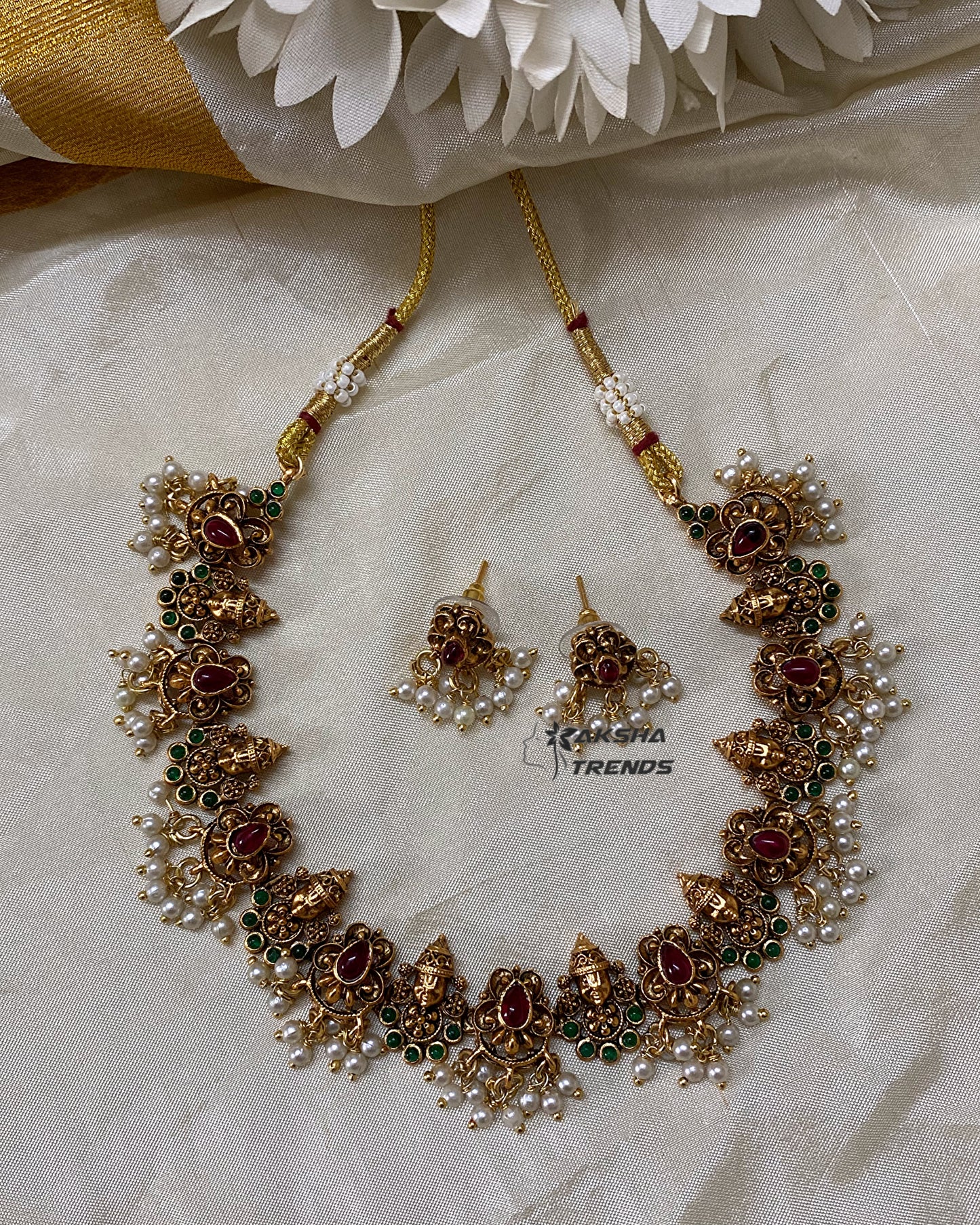 Tirupati Balaji kemp Necklace Aksha Trends