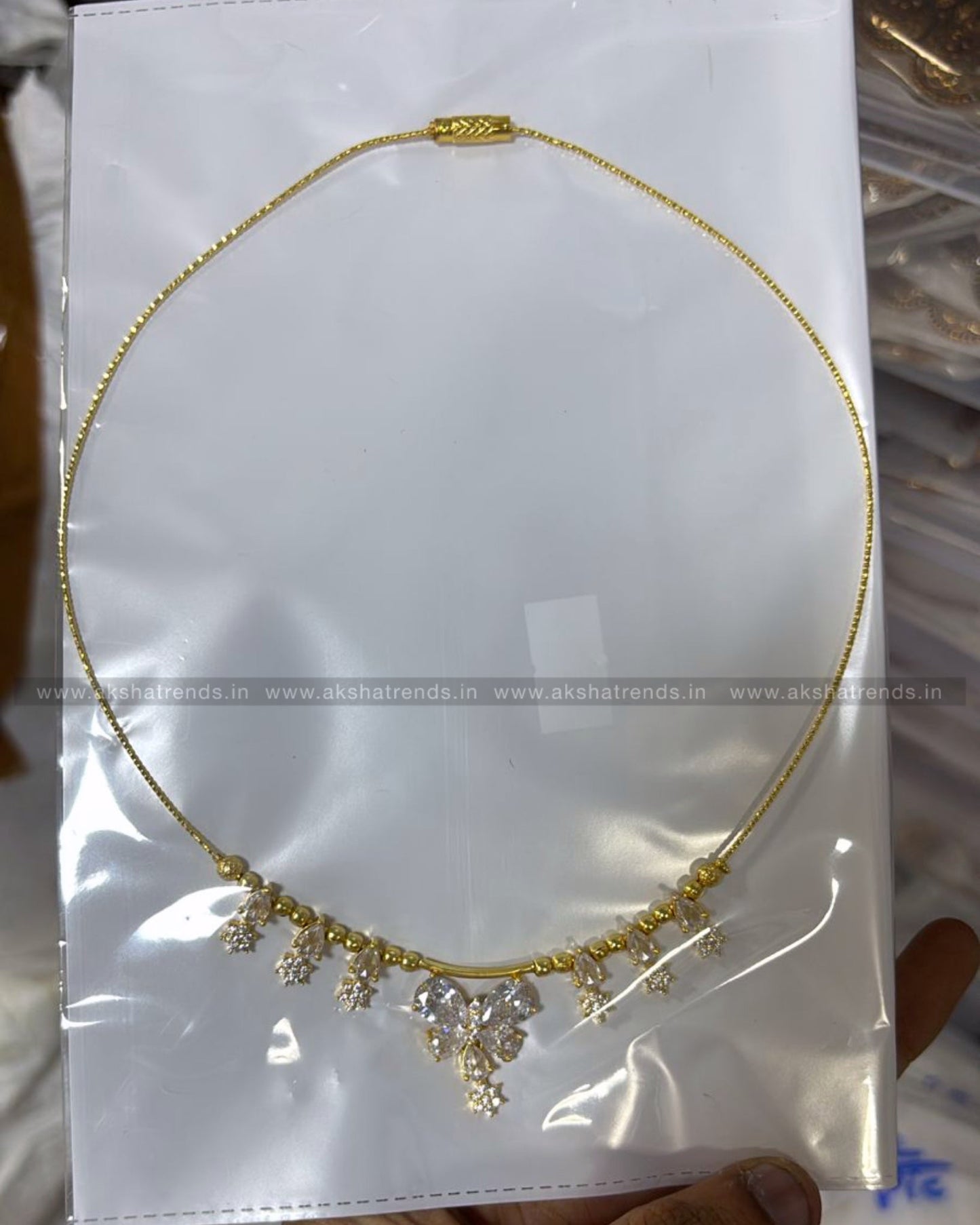 Premium Hasli diamond Necklace Aksha Trends