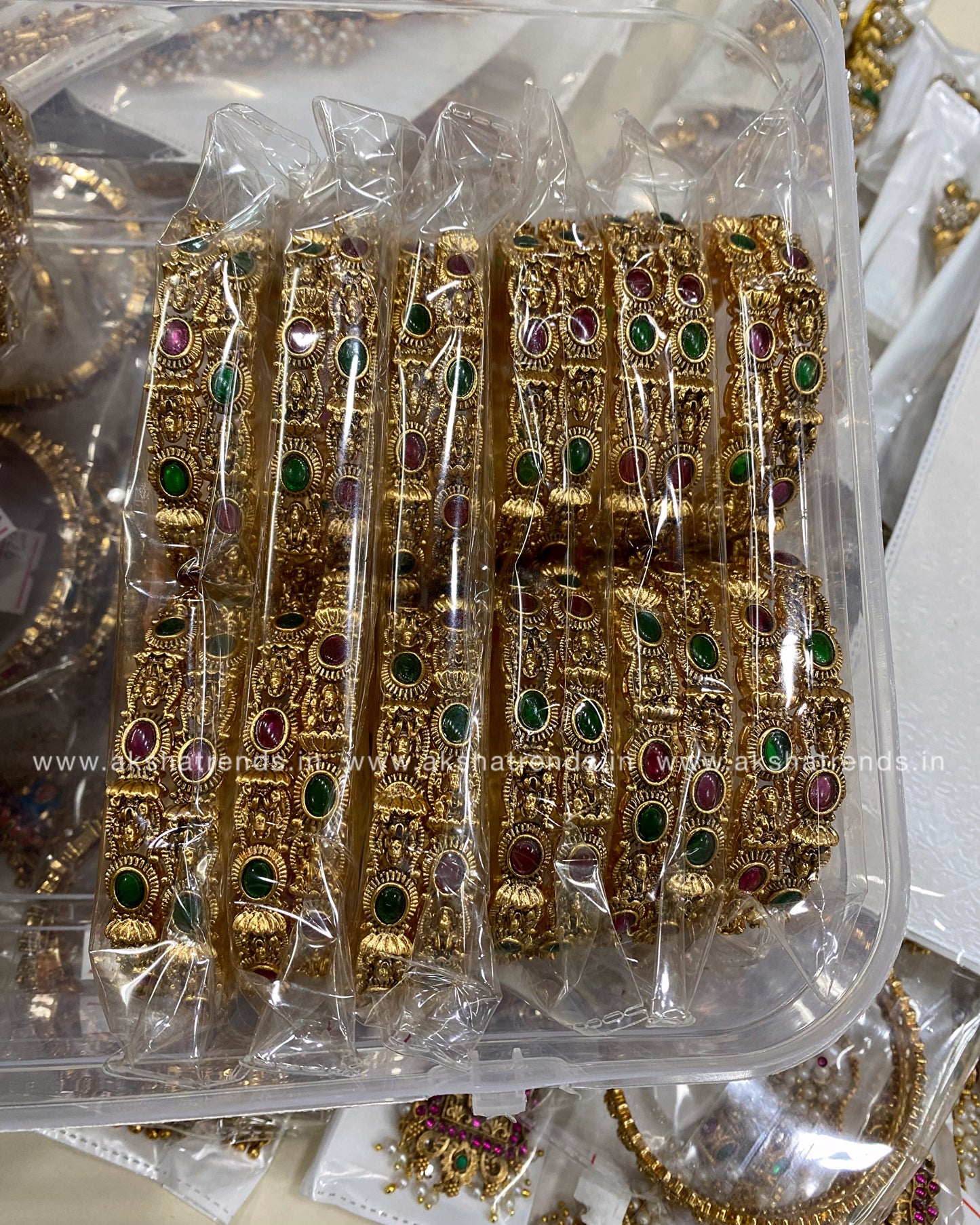 Antique lakshmi bangles (4pc) Aksha Trends