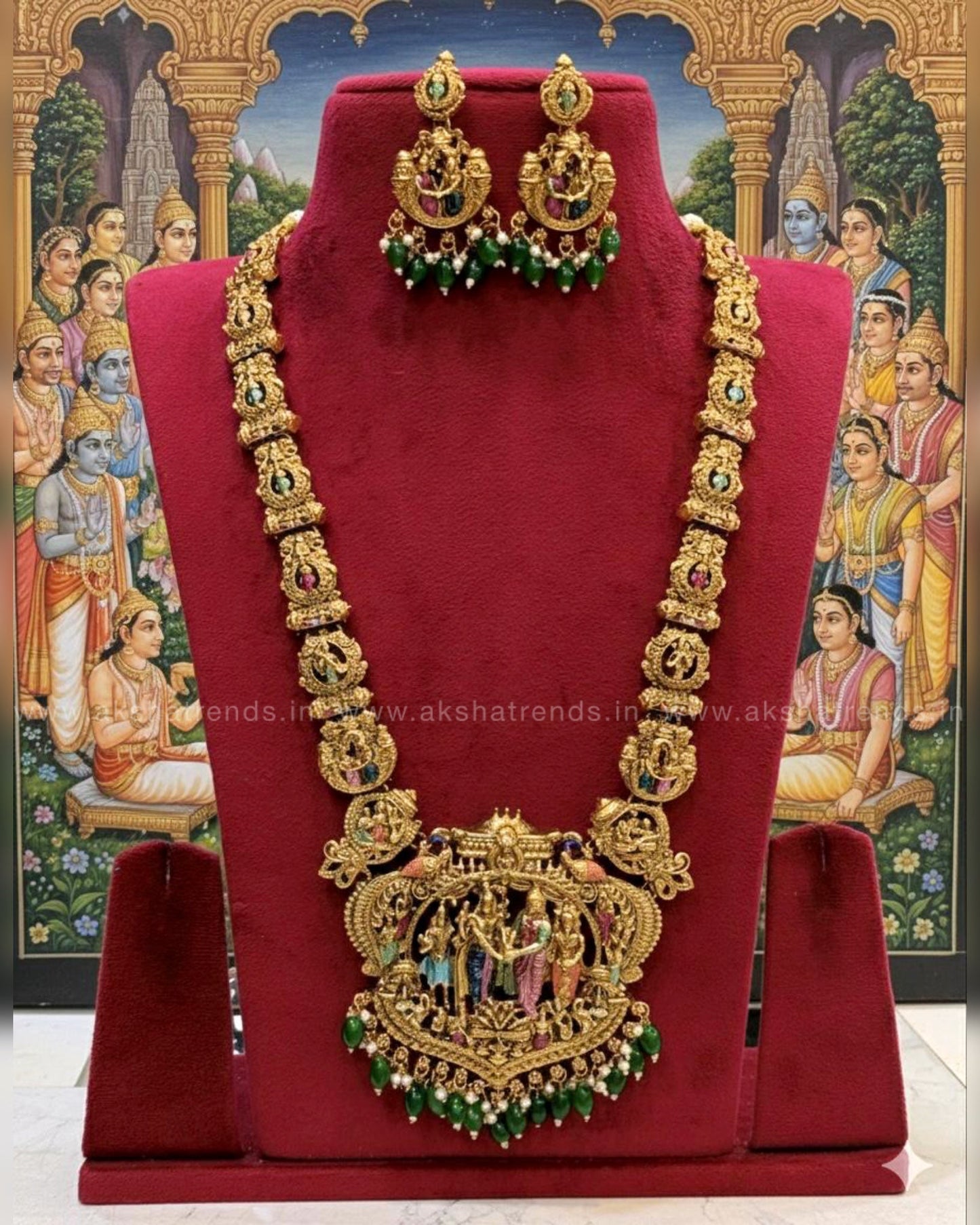 Srinivasa Thirukalyanam bridal Haram Aksha Trends
