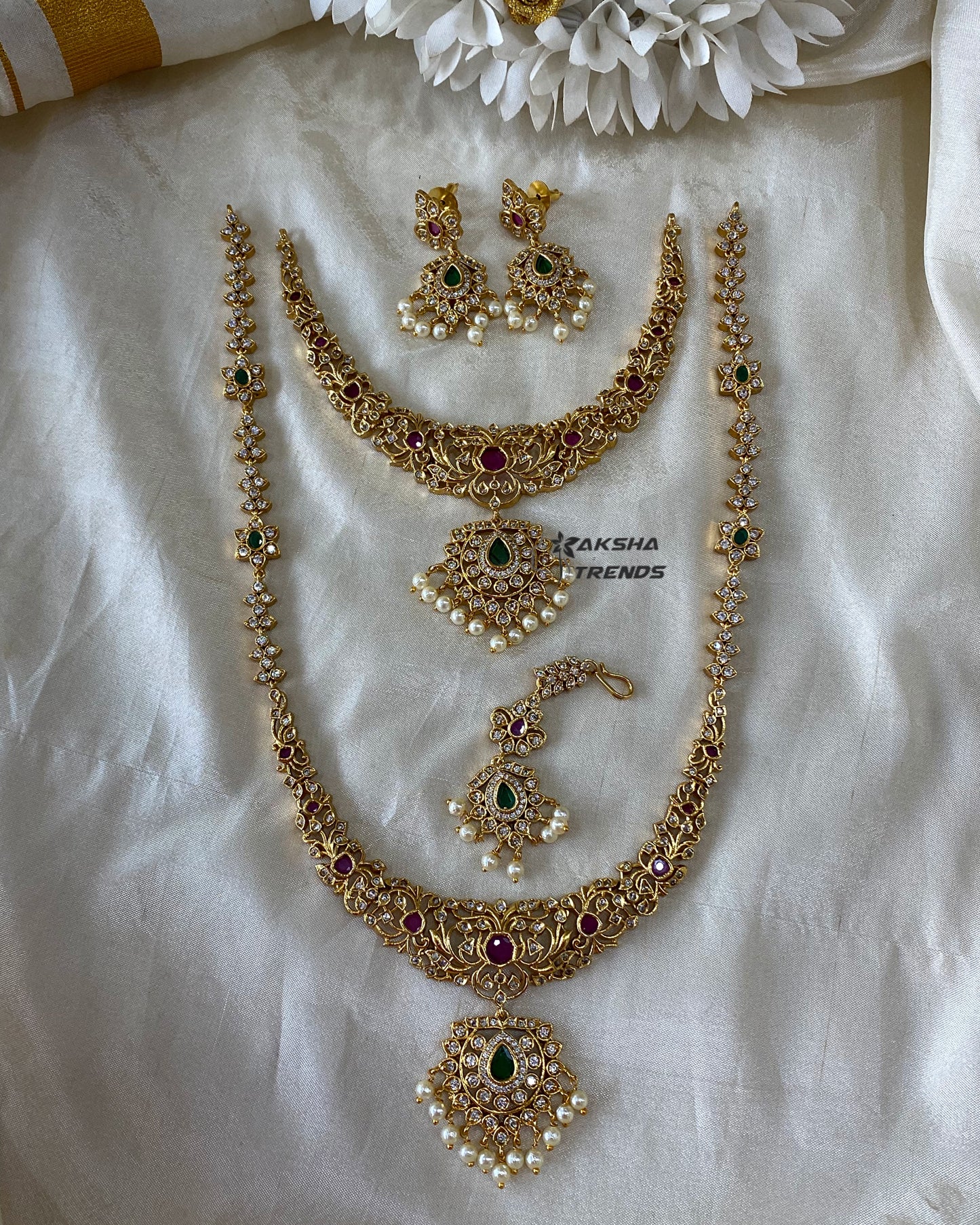 Floral AD bridal combo Aksha Trends