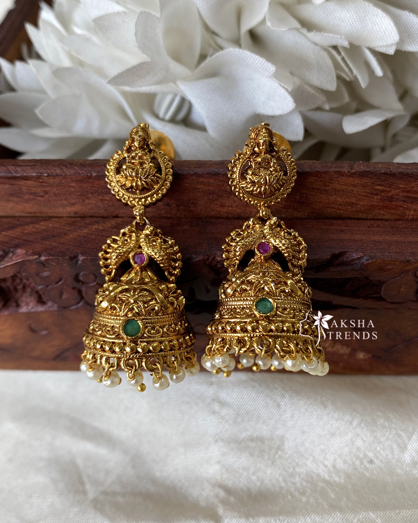 Premium lakshmi Jhumka -small Aksha Trends