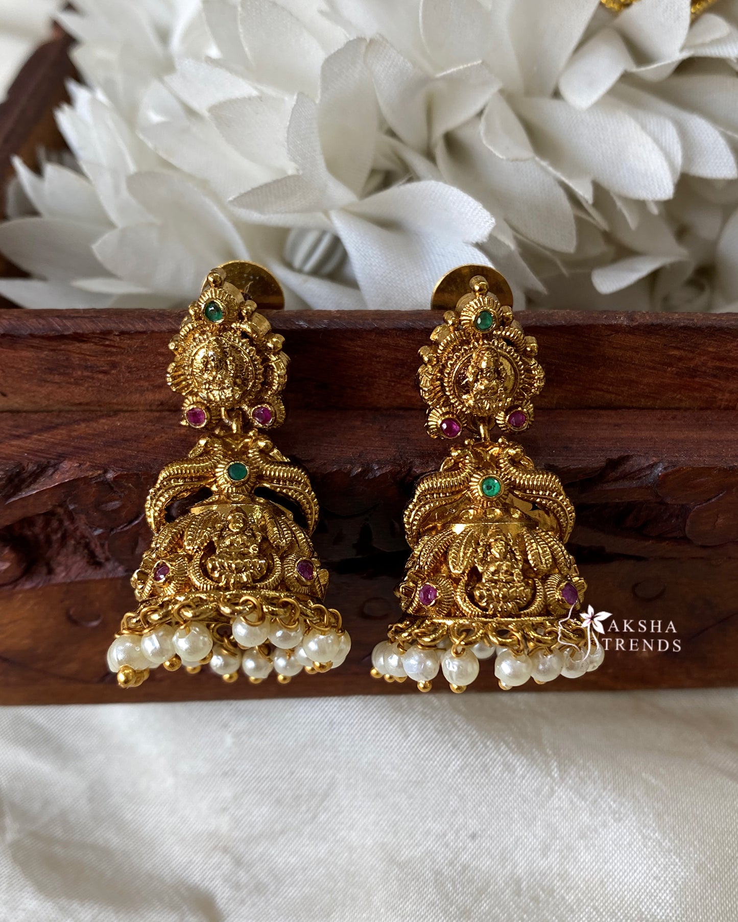 Premium lakshmi Jhumka -small Aksha Trends