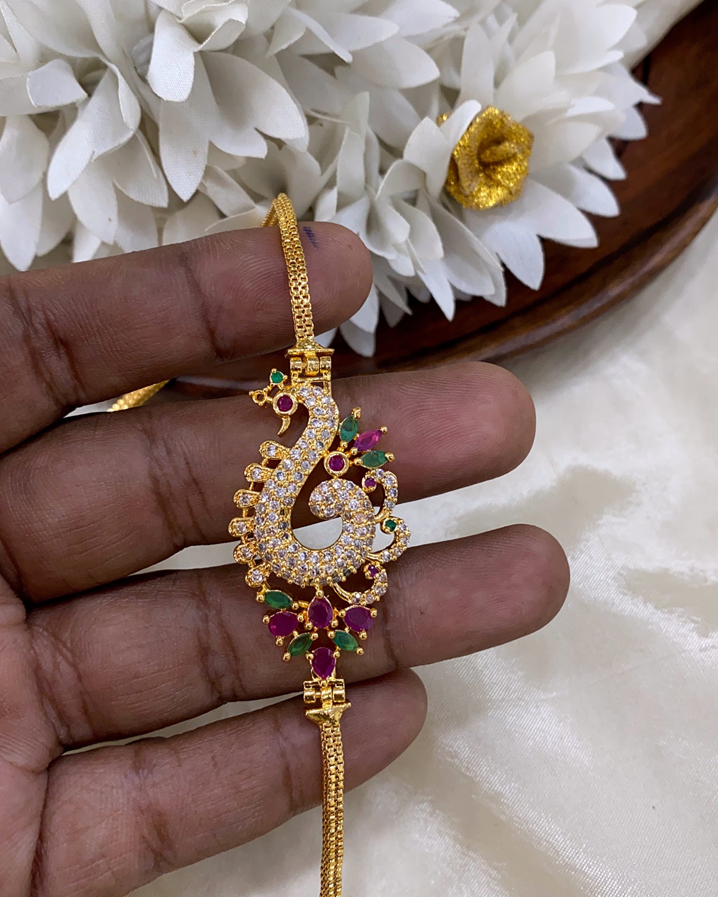 Peacock Mogappu chain Aksha Trends