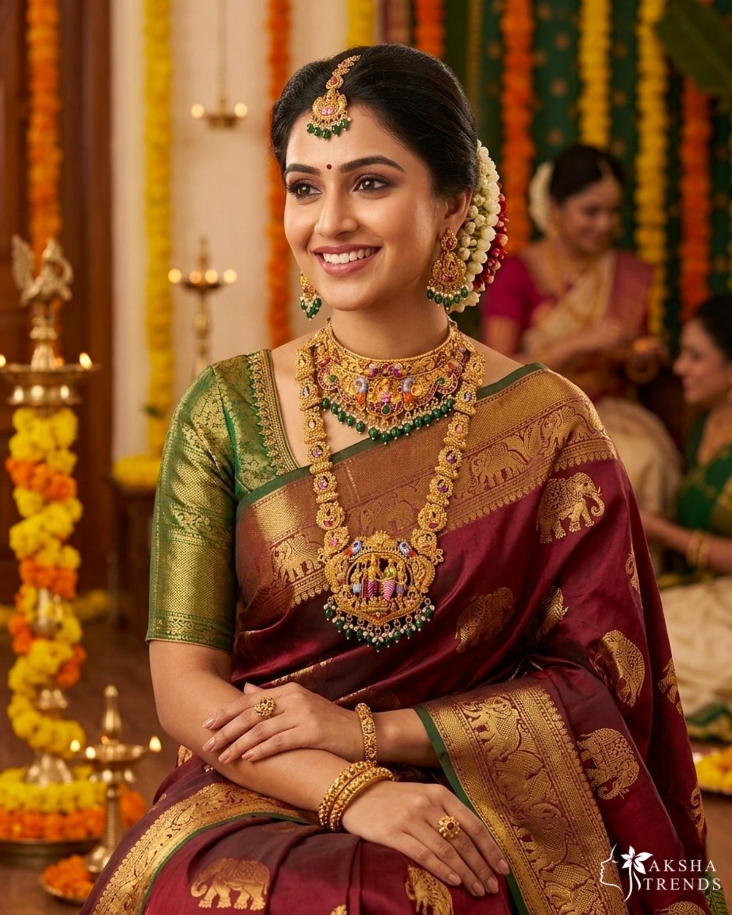 Srinivasa Kalyanam Bridal choker combo Aksha Trends