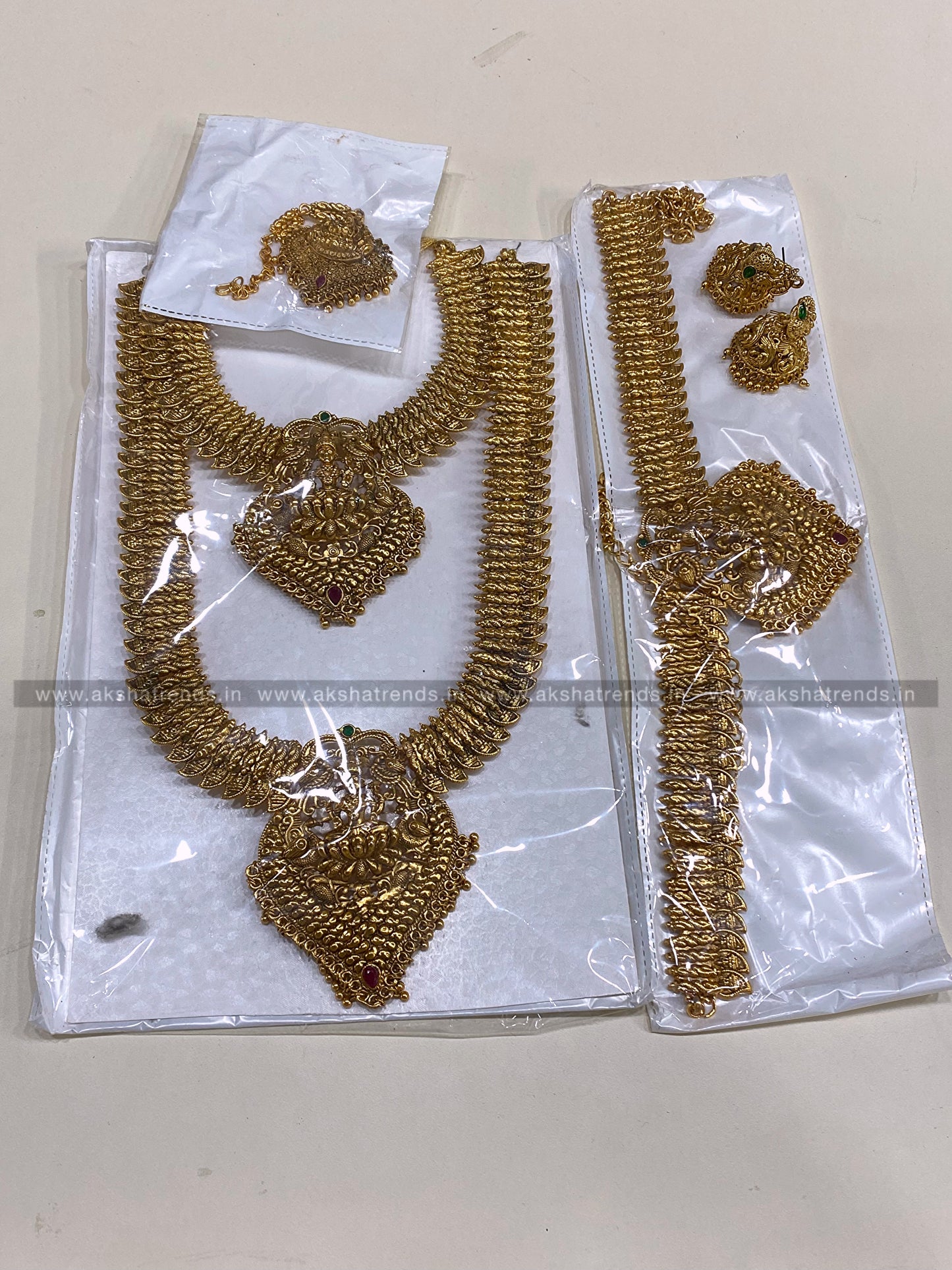 Lakshmi golden semi bridal Aksha Trends