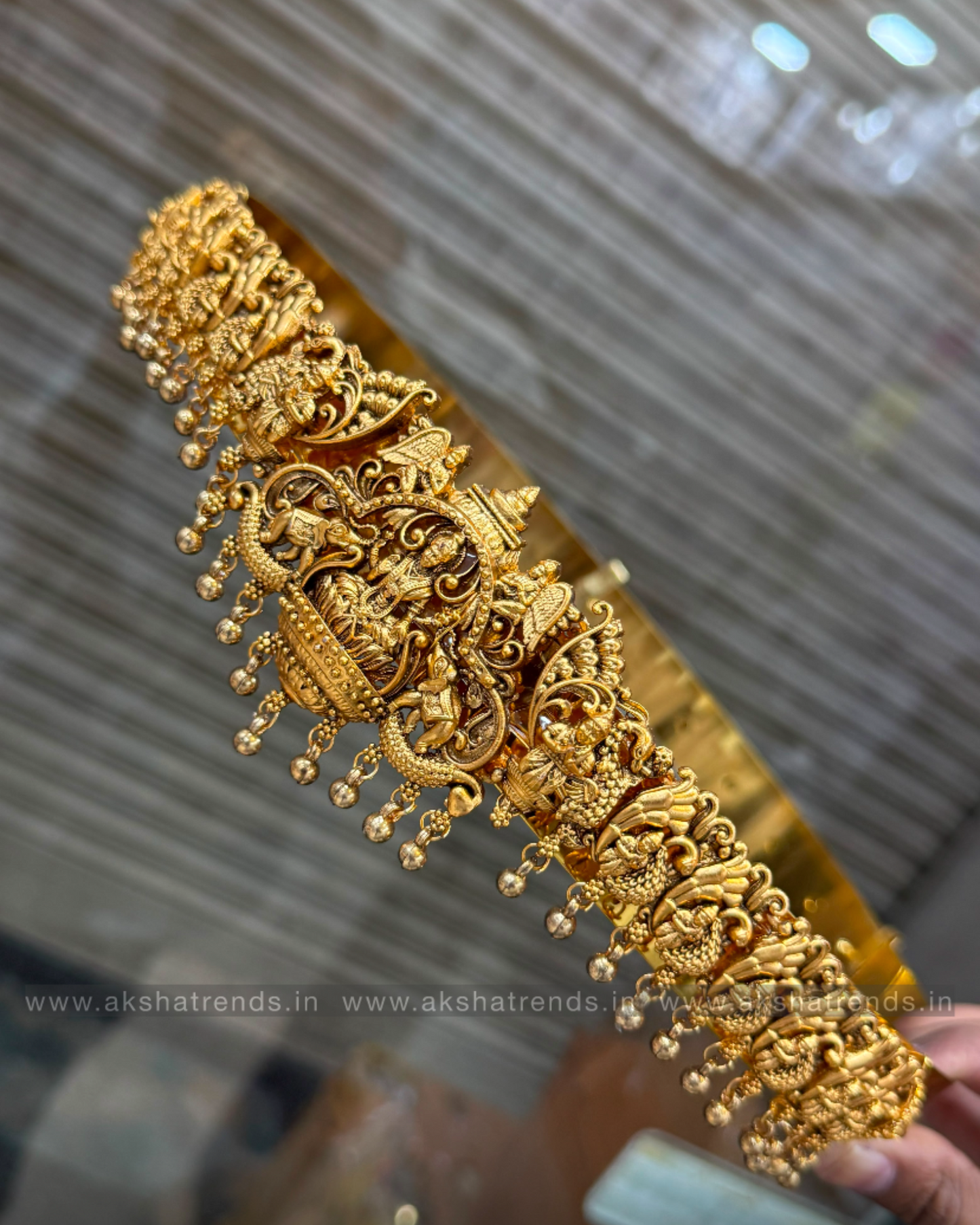 Antique lakshmi bridal hipbelt -gold Aksha Trends