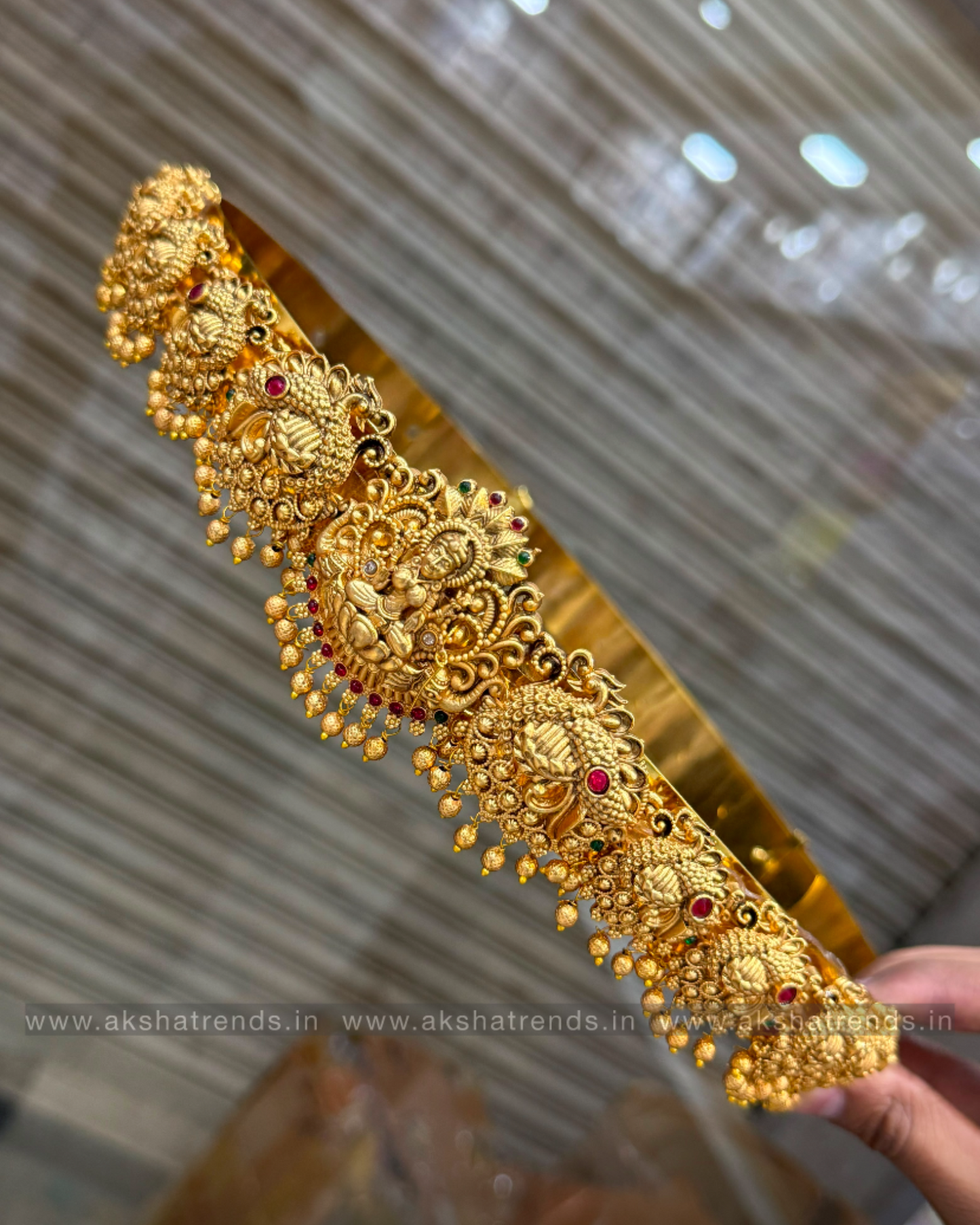 Antique lakshmi bridal hipbelt -gold Aksha Trends