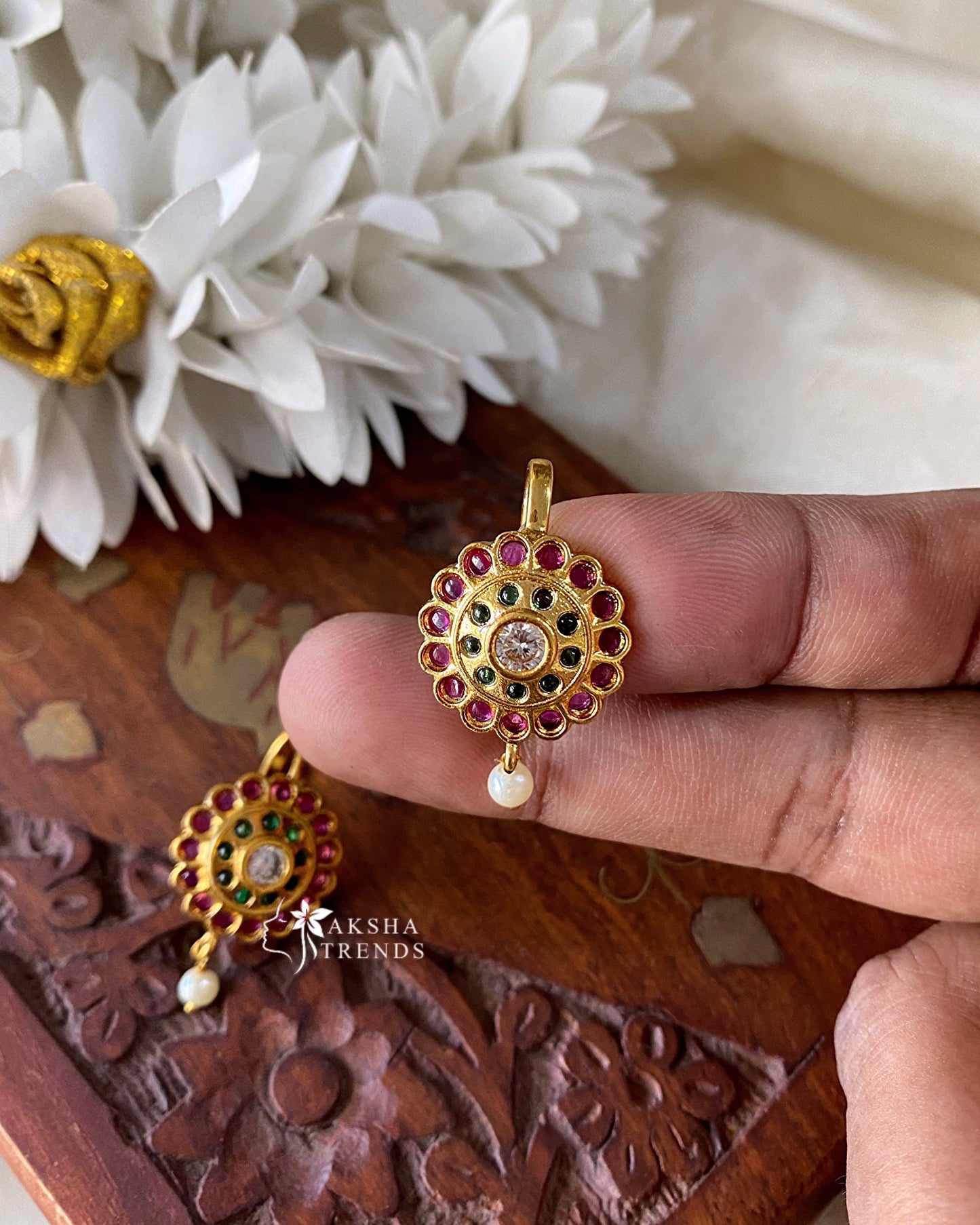 Premium Kemp Bugadi Earrings Aksha Trends