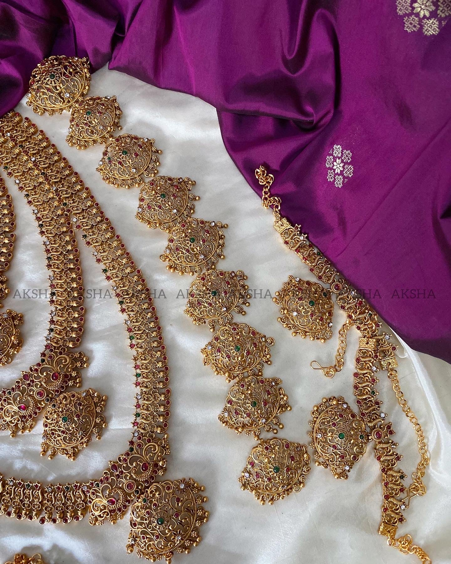 3 layer floral bridals full set Aksha Trends