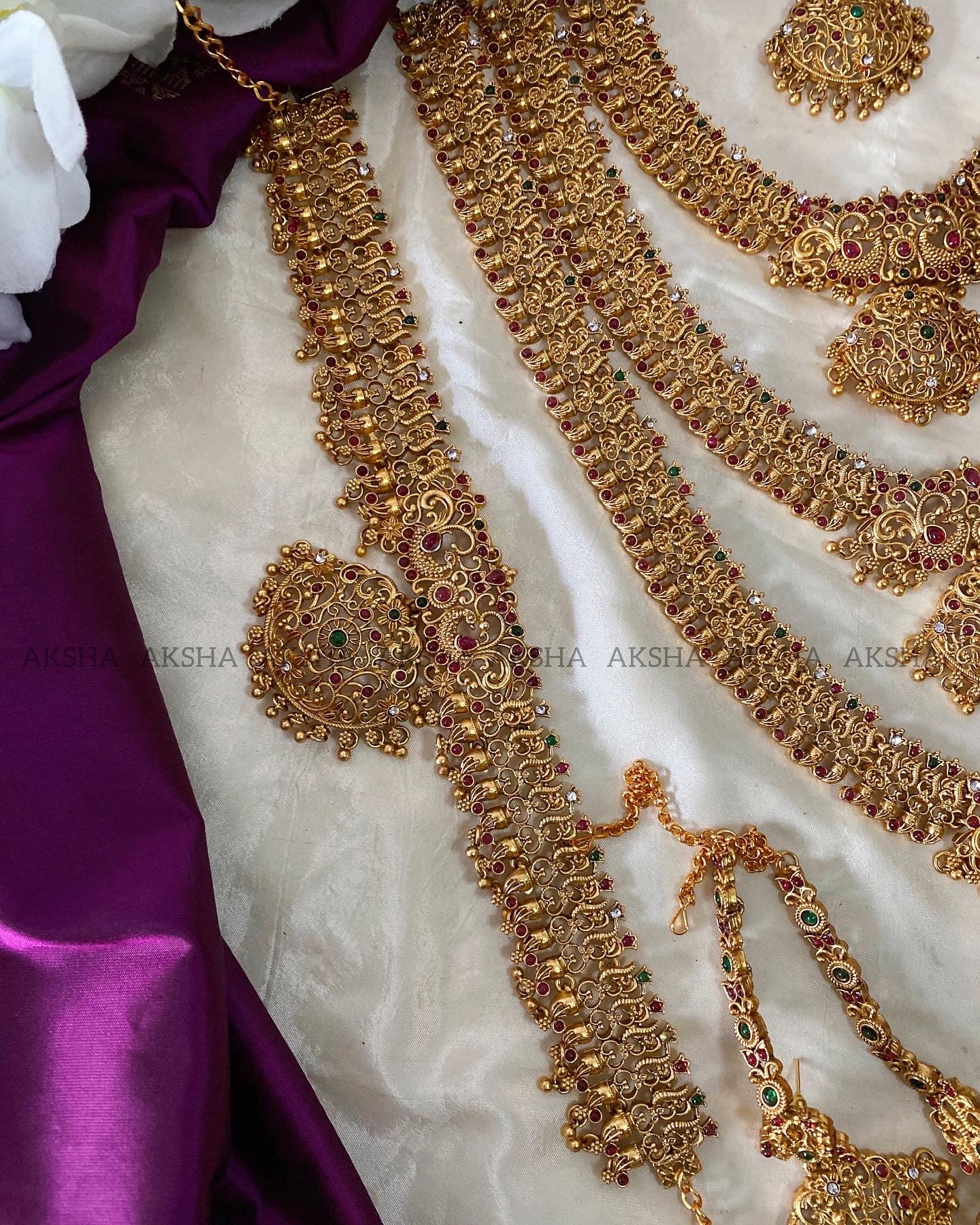 3 layer floral bridals full set Aksha Trends