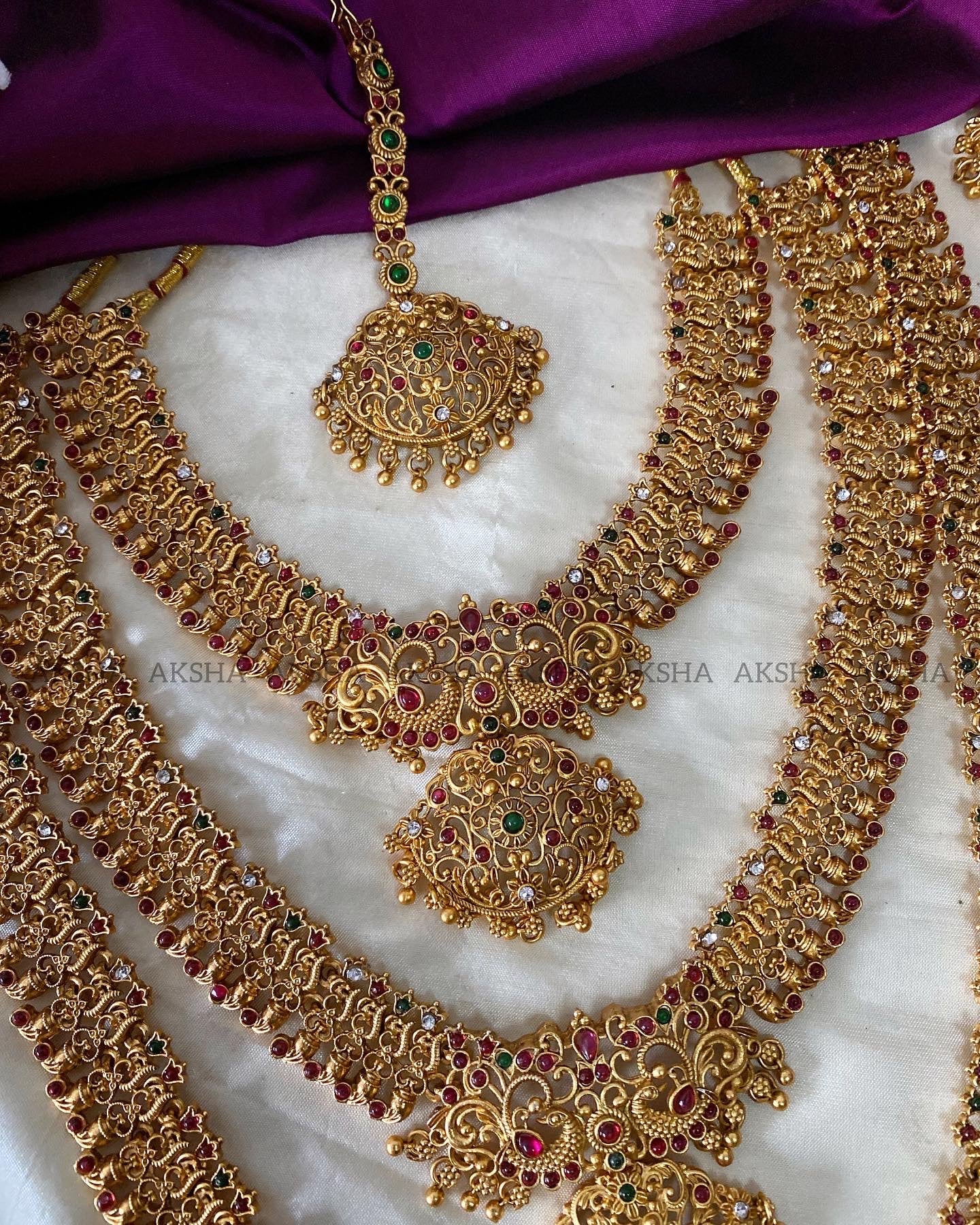 3 layer floral bridals full set Aksha Trends