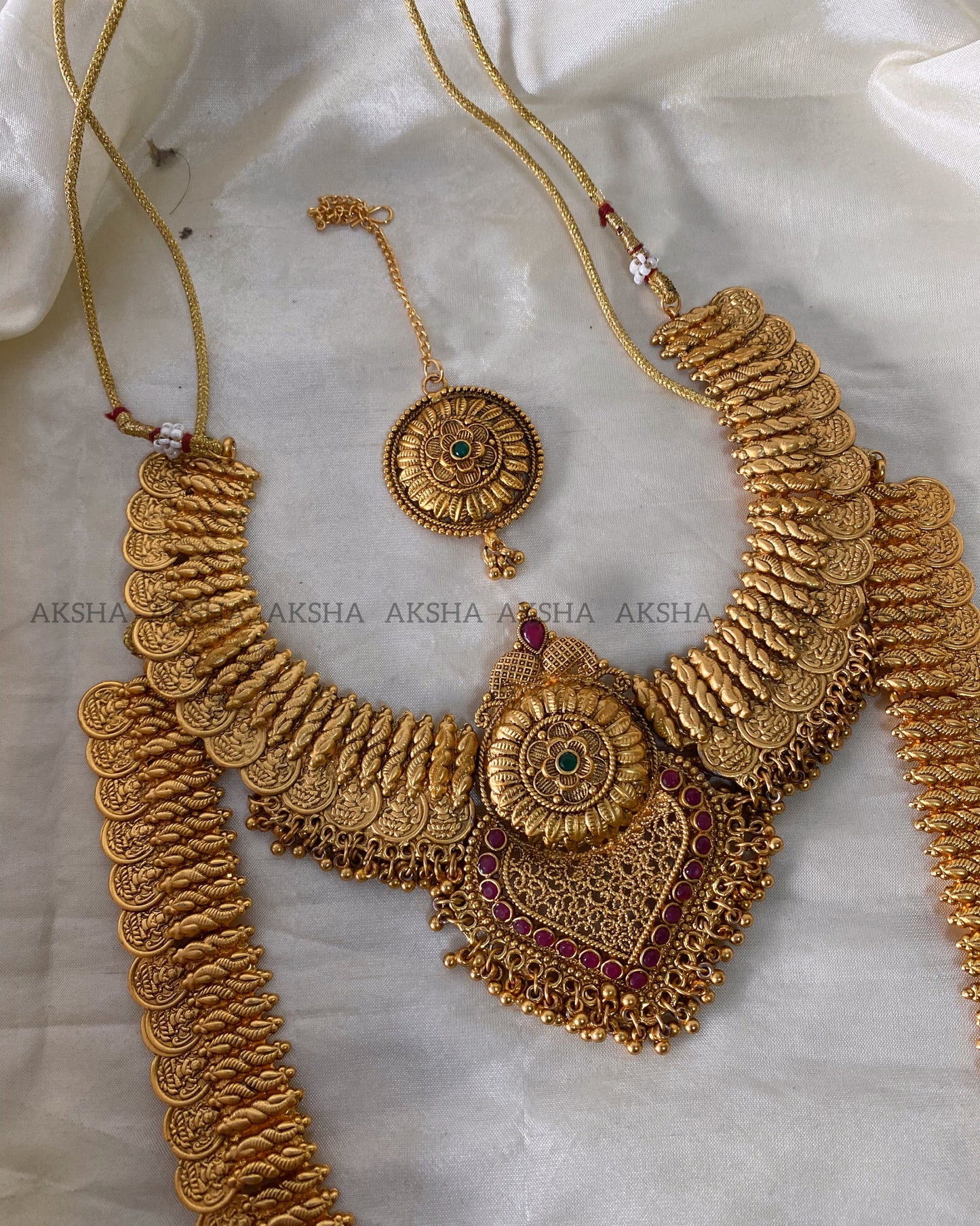 Lakshmi coin semi bridals Aksha Trends