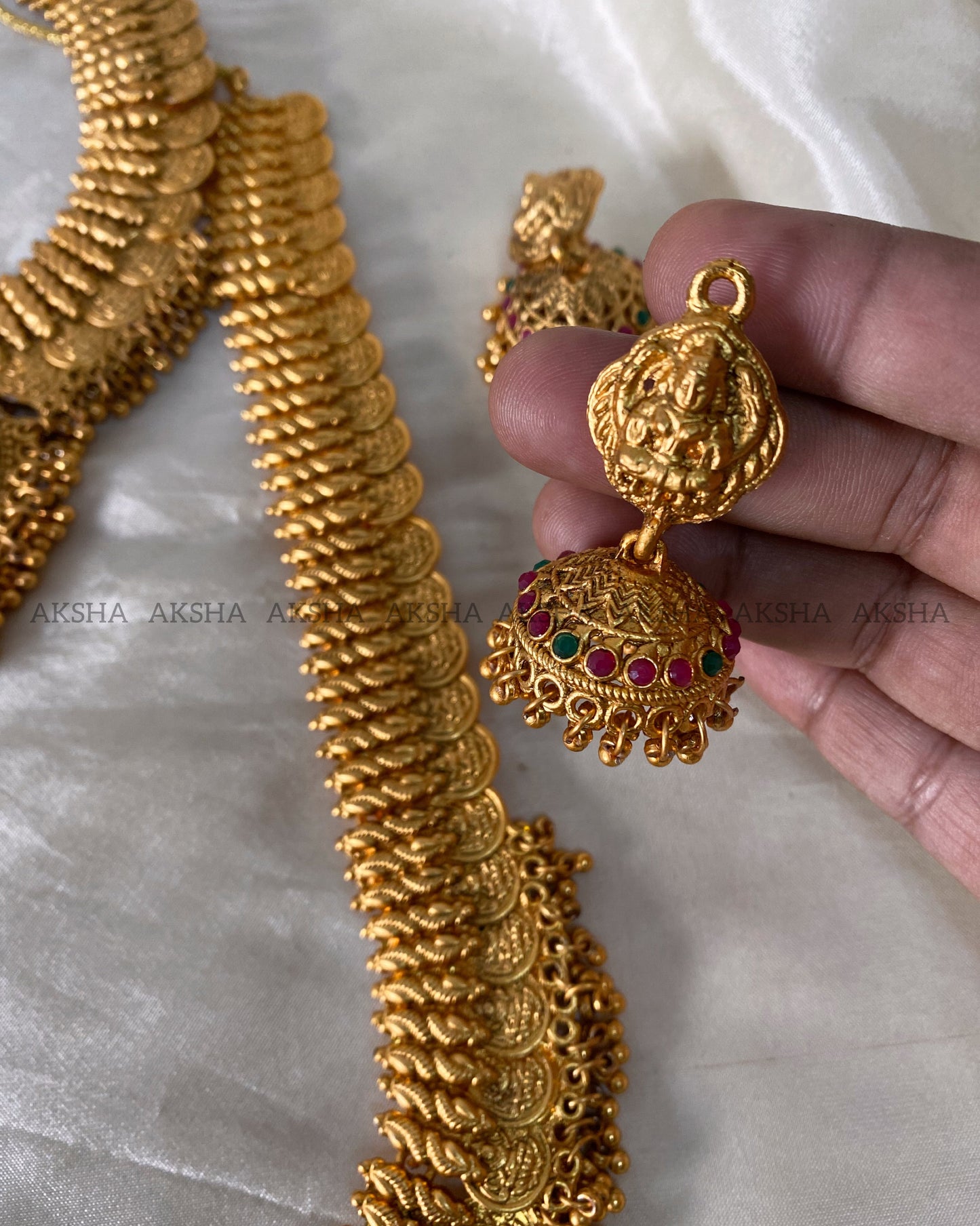Lakshmi coin semi bridals Aksha Trends