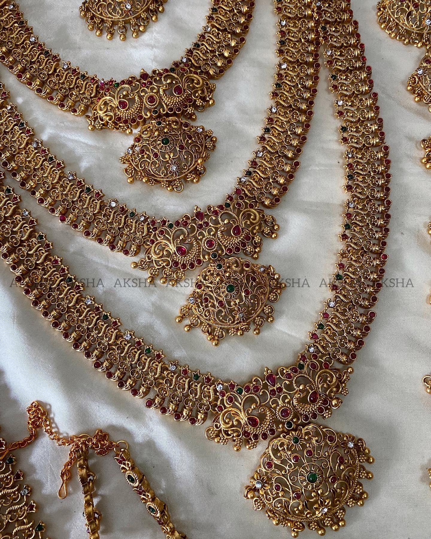 3 layer floral bridals full set Aksha Trends