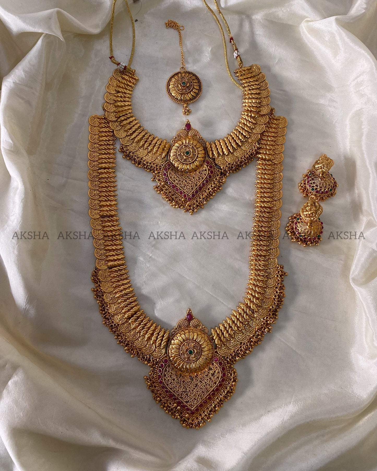 Lakshmi coin semi bridals Aksha Trends