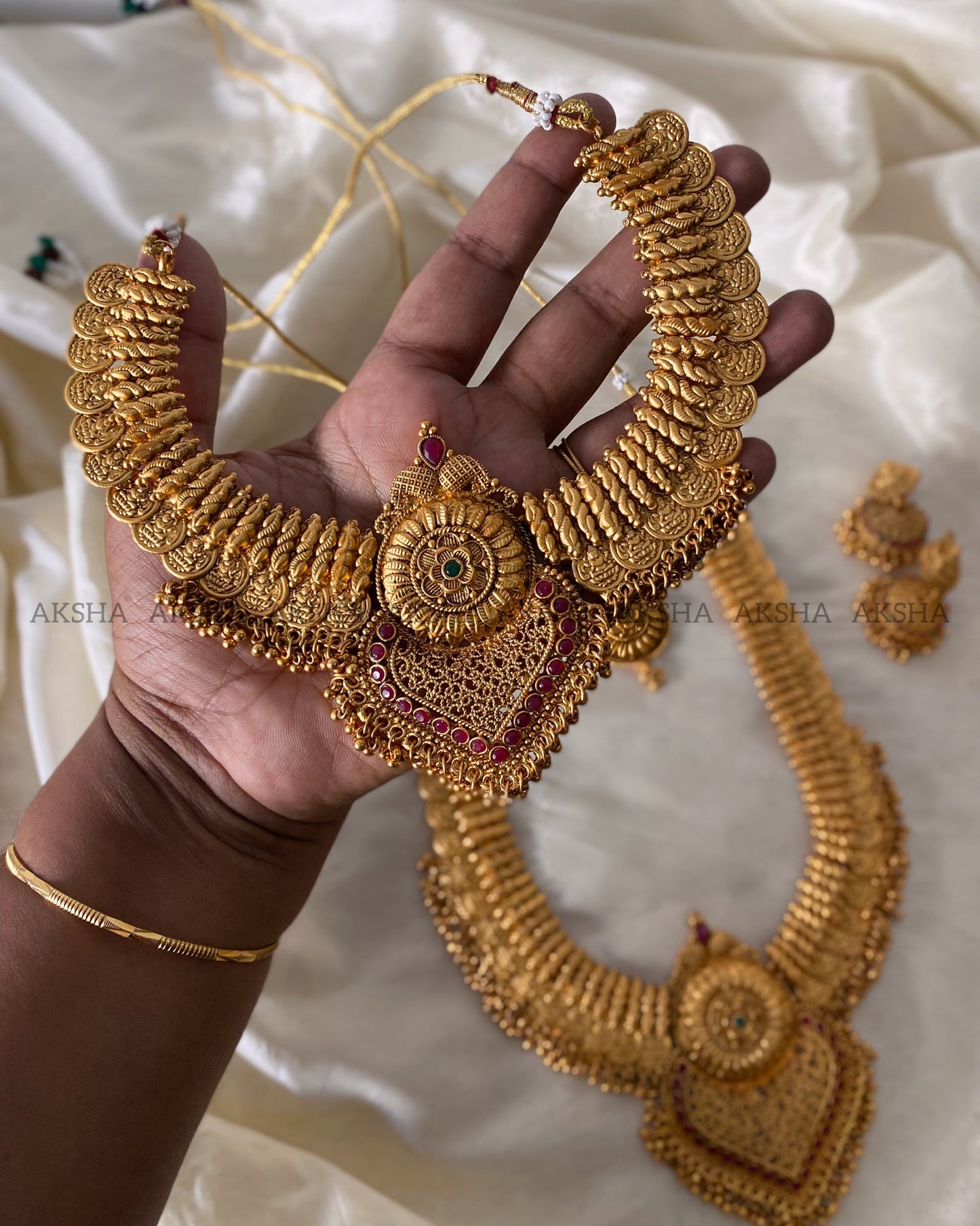 Lakshmi coin semi bridals Aksha Trends