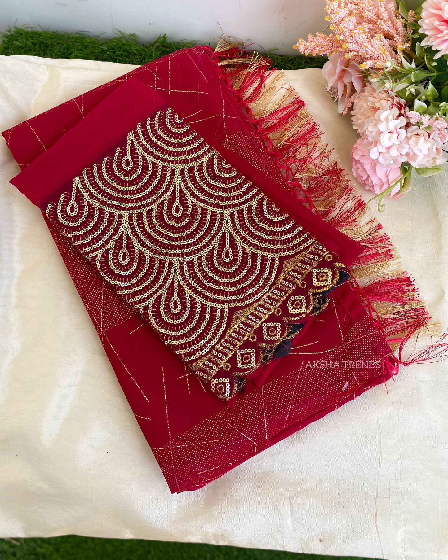 Designer Saree Aksha Trends