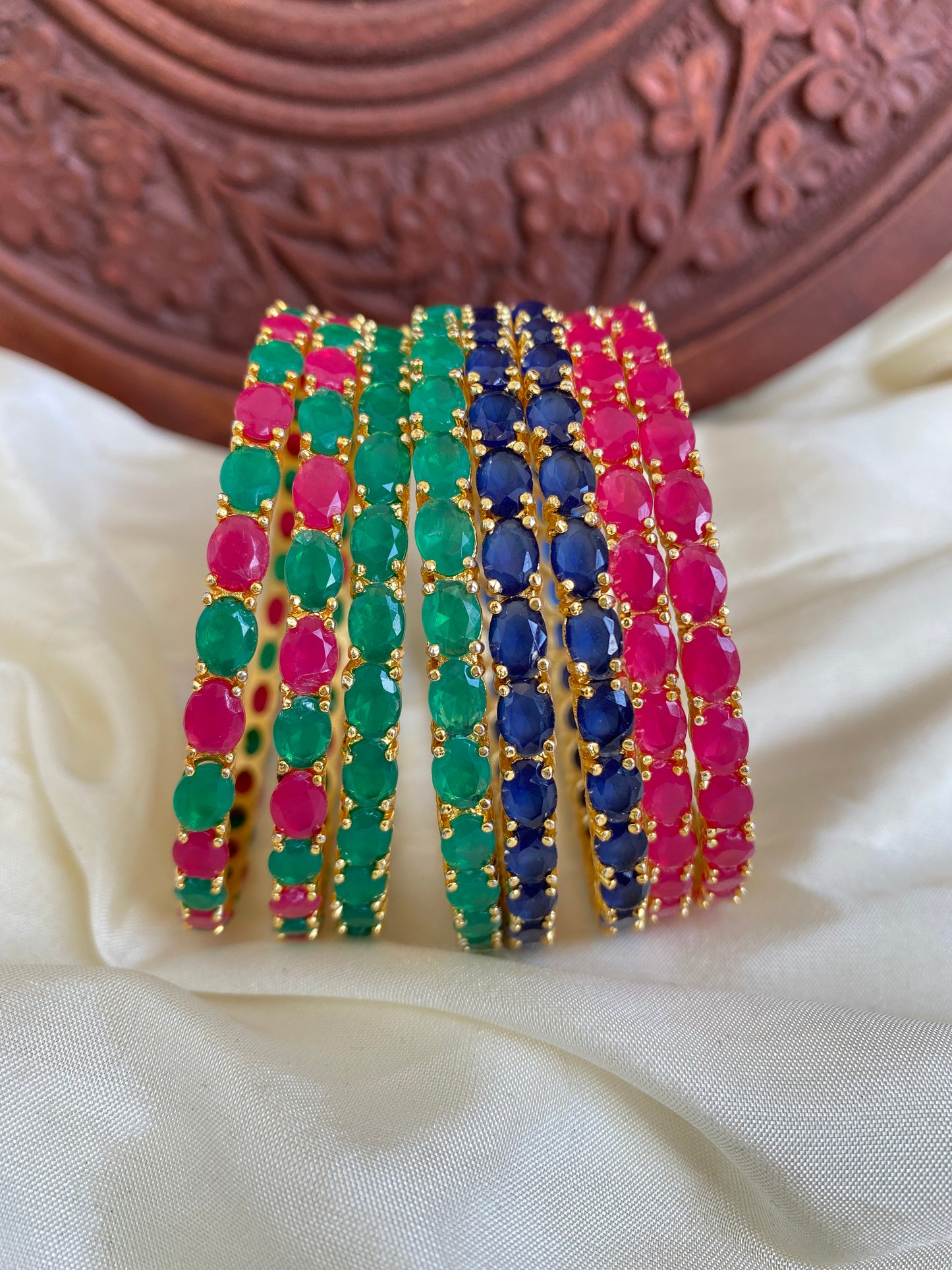 Kemp goldpolish bangles Aksha Trends