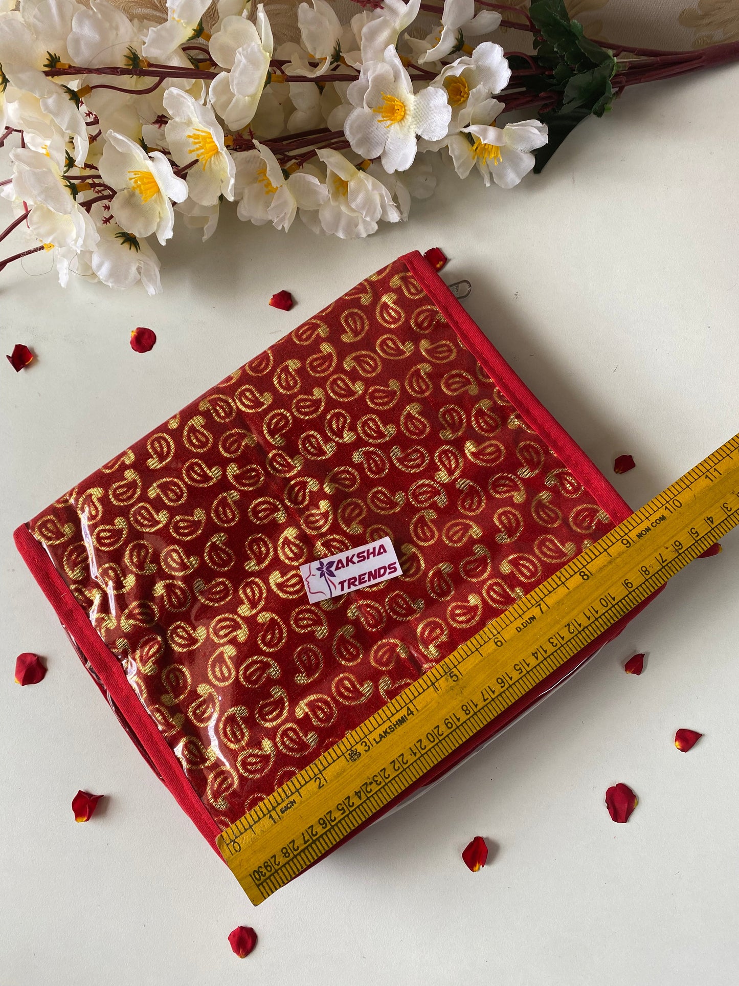 Jewellery organizer -Red zari Aksha Trends