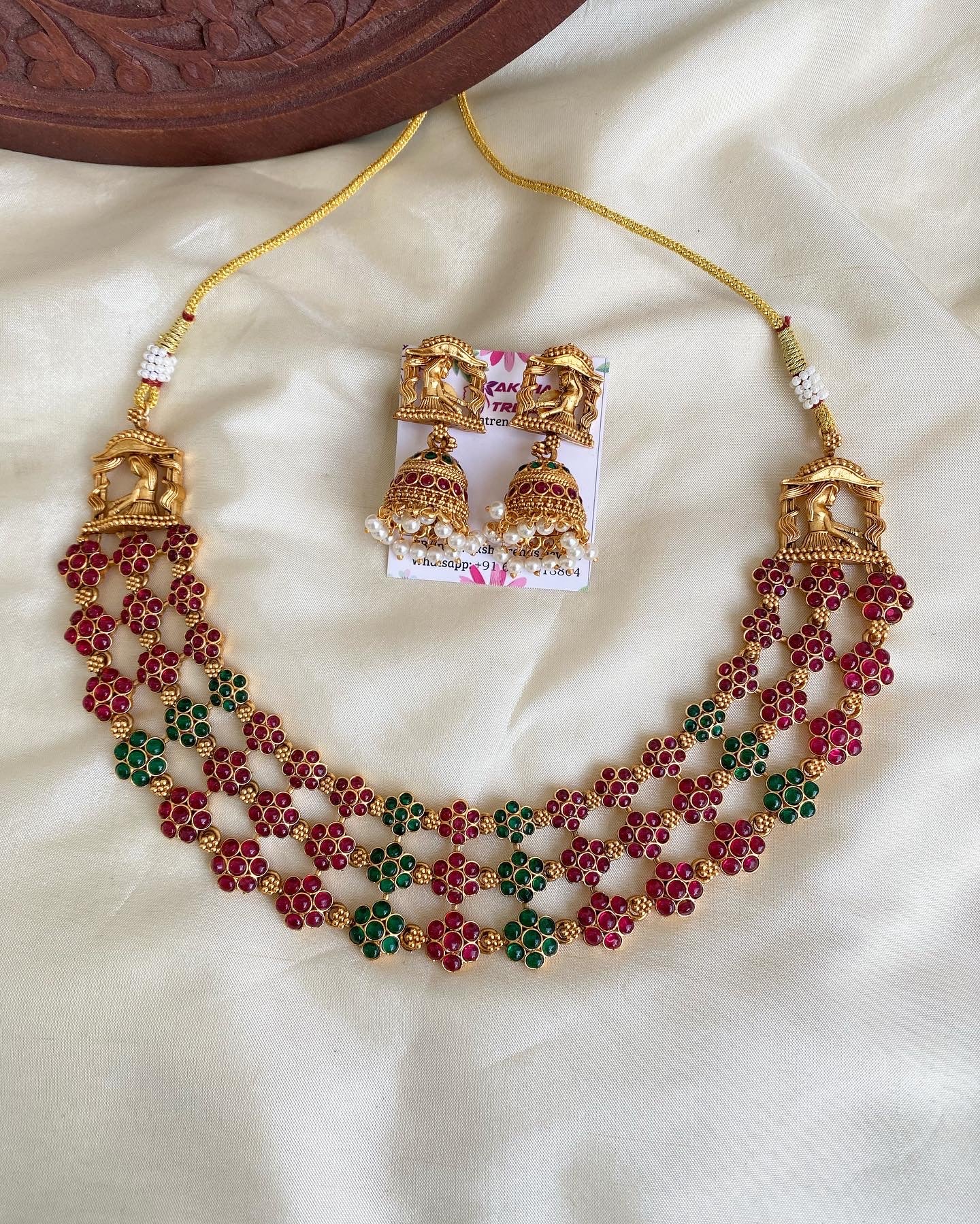 Bridal kemp necklace Aksha Trends
