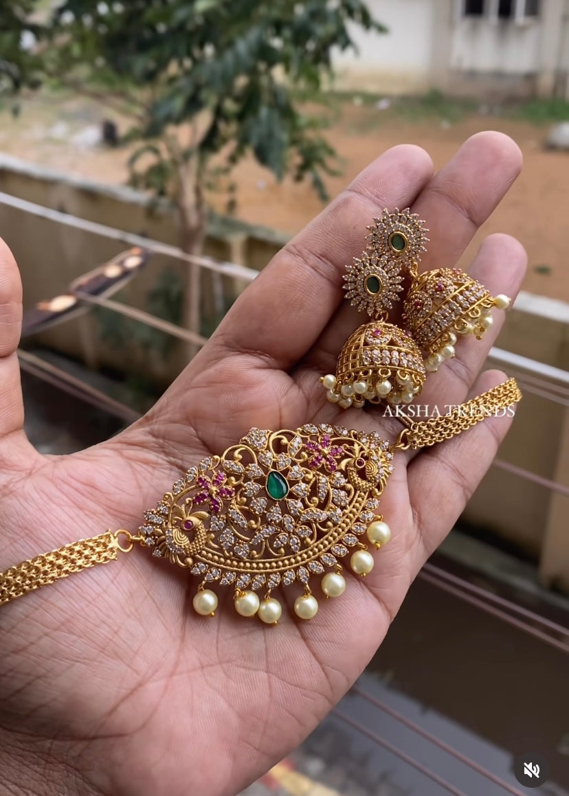 Kriya Diamond choker Aksha Trends