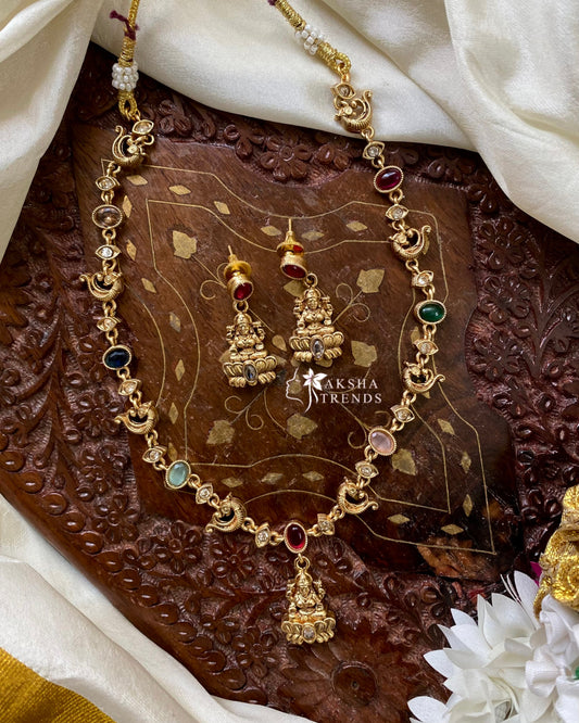 Navaratna Lakshmi necklace Aksha Trends