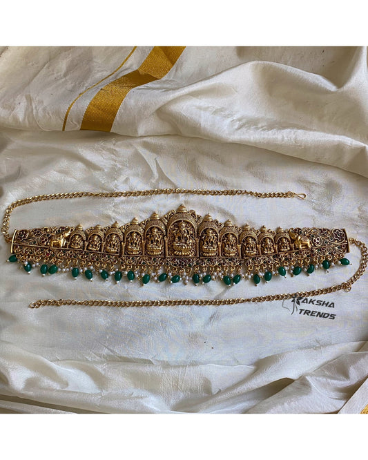 Nagas bridal Hipchain -Green Aksha Trends