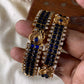 Antique blue stone bangles (2pc) Aksha Trends