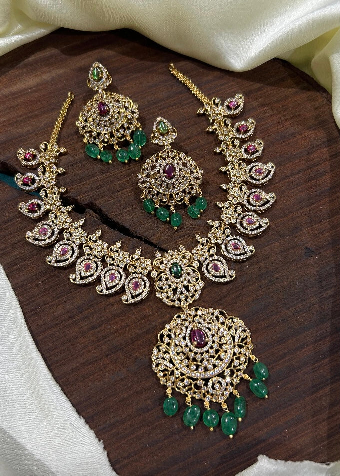 Premium Manga kemp necklace -big Aksha Trends 