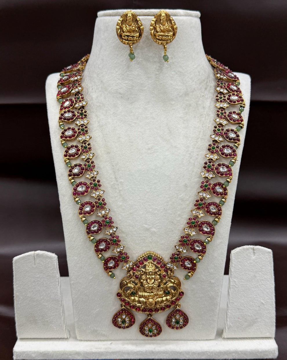 Antique lakshmi kemp haram Aksha Trends 