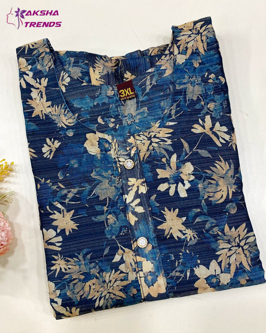 Tissue Silk Kurti (3XL) Aksha Trends