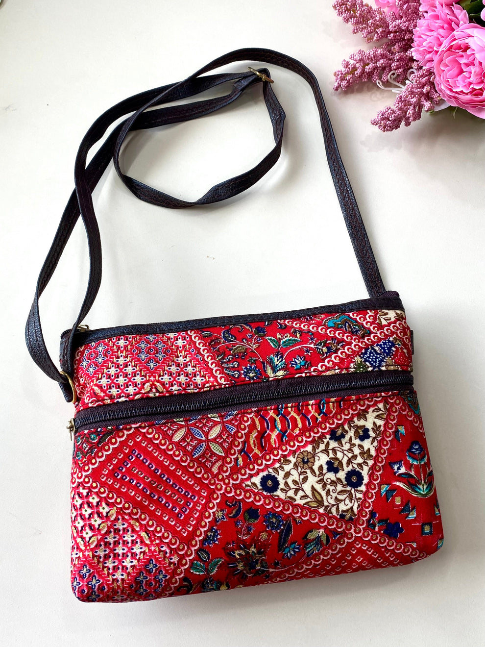 Mandala art sling bag Aksha Trends 