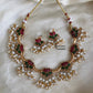 Antique lotus pearl Choker Aksha Trends