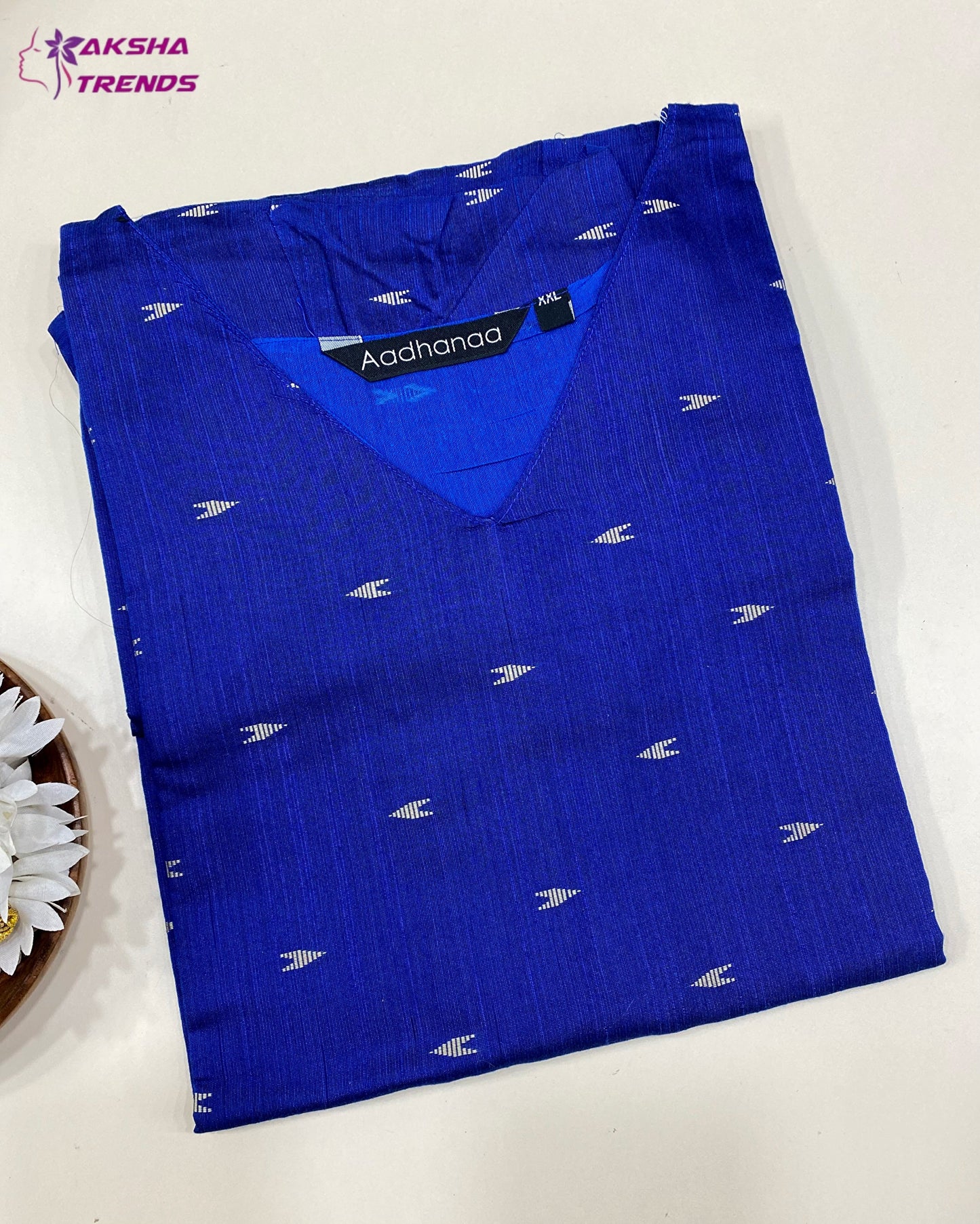 Raw Silk cotton Kurti (2XL) Aksha Trends