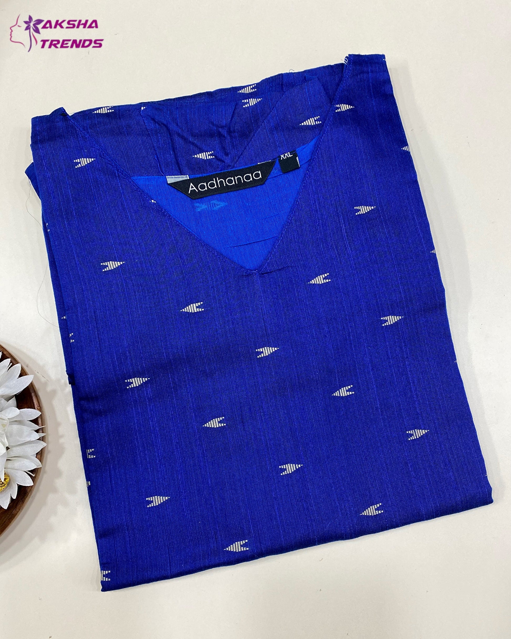 Raw Silk cotton Kurti (2XL) Aksha Trends