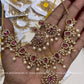 Premium floral diamond necklace Aksha Trends