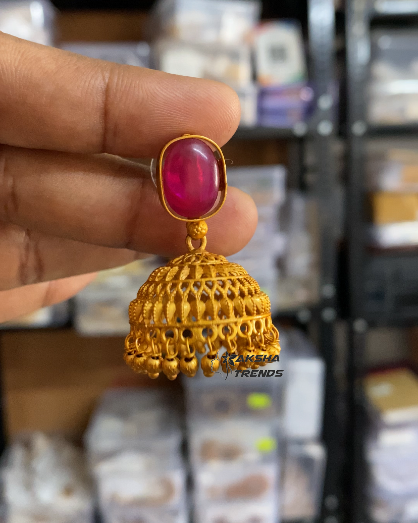 Bridal Jhumkas -light weight Aksha Trends