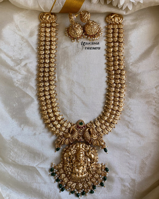 Grand bridal heavy haram -Green Aksha Trends