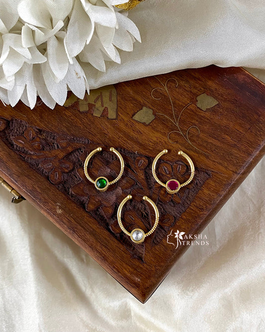 Premium kemp Nose pin Aksha Trends